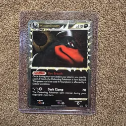 Pokemon TCG Undaunted Houndoom Prime Holo Card 82/90 (LP) - Image 1