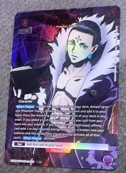 Hunter x Hunter TCG Chrollo SR HTR-2-050 Super Rare Anime Trading Card /M CLEAN - Image 1