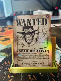 Ace Wanted Poster Op13-119 SEC One Piece Trading Card Game Japanese - Image 1