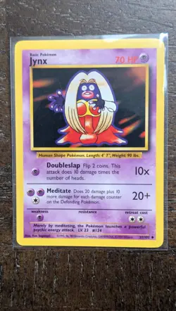 1999 Pokemon TCG Jynx Base Set #031/102 WOTC Vintage Card - Image 1