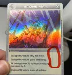 CHAOTIC ULTRA RARE RIPPLE FOIL STONE MAIL CARD - Image 2