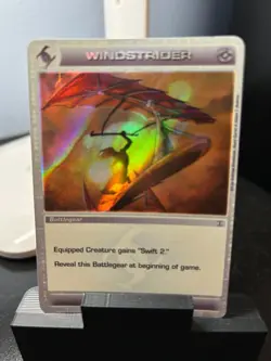 CHAOTIC RARE FIRST EDITION RIPPLE FOIL WINDSTRIDER CARD - MP - Image 1