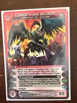 CHAOTIC 5 MIN ULTRA RARE LORD VAN BLOOT SERVANT OF AA'UUNE CARD - Image 1