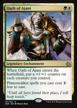 Oath of Ajani - Light Play MTG Aether Revolt - Image 1