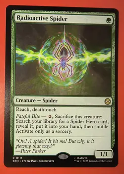 MAGIC,MTG: SPIDER-MAN, RADIOACTIVE SPIDER , 0111, REGULAR, RARE , NM, SPM - Image 1