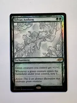 Sylvan Anthem - FOIL SHOWCASE - MTG Modern Horizons 2 - NM - Image 1