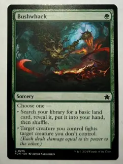 Playset (4x) Bushwhack -MTG- Foundations - Image 1