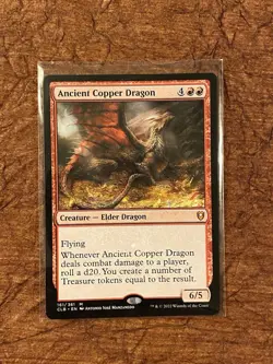 MTG Ancient Copper Dragon MYTHIC Regular CLB 161 NM English Baldur’s Gate - Image 3