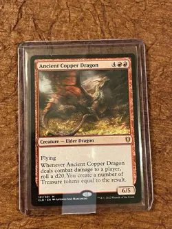 MTG Ancient Copper Dragon MYTHIC Regular CLB 161 NM English Baldur’s Gate - Image 4