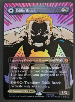 MTG Marvel's Spider-Man - Eddie Brock (0233) Borderless Foil - Image 1