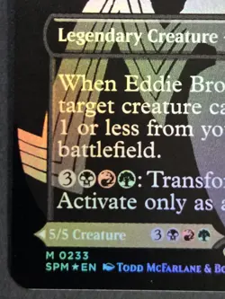 MTG Marvel's Spider-Man - Eddie Brock (0233) Borderless Foil - Image 5