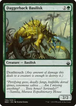 4 Daggerback Basilisk - NM - Battlebond - Common MTG 4x x4 Playset - Image 1