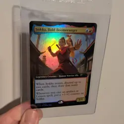MTG Sokka, Bold Boomeranger EA Foil Magic Con Atlanta 2025 Promo - Image 1