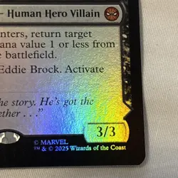 Eddie Brock 0055 Venom, Lethal Protector MTG Marvel's Spider-Man FOIL Fresh Pull - Image 3