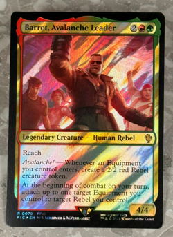 Barret, Avalanche Leader Surge Foil 79 R MTG Final Fantasy FIC NM X1 - Image 1