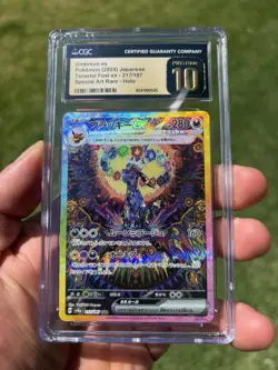 CGC 10 PRISTINE - Umbreon ex SAR 217/187 SV8a Terestal Fest - Pokemon 2024 - Image 1