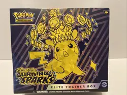 Pokemon TCG Scarlet & Violet SURGING SPARKS Elite Trainer Box FACTORY SEALED ETB - Image 1