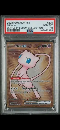 2023 Pokemon 151 Ultra-Premium Collection #205 Metal Mew EX PSA 10 - Image 1