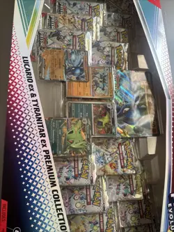 Pokemon TCG SV Prismatic Evolutions Lucario EX & Tyranitar EX Premium Collection - Image 3