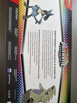 Pokemon TCG SV Prismatic Evolutions Lucario EX & Tyranitar EX Premium Collection - Image 4