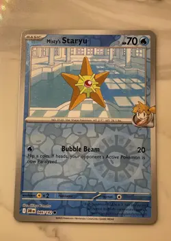 Misty's Staryu 046/182 Reverse Holo Destined Rivals Pokemon TCG NM/M - Image 1
