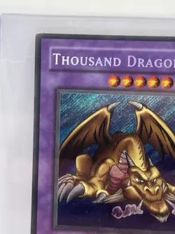 YUGIOH THOUSAND DRAGON MRD-143 SECRET PLAYED/EDGE WEAR - Image 2