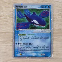 HP DMG Kyogre ex 95/100 EX Crystal Guardians 2006 Ultra Rare Pokemon Card - Image 1