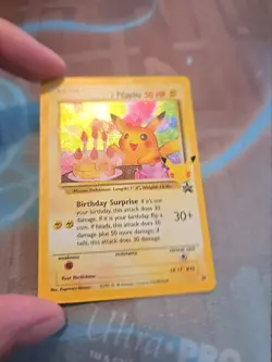 Pokemon Pikachu TCG Birthday Celebrations Holo Rare Card #24 Mint Condition - Image 1