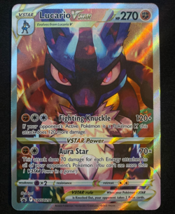 Pokemon TCG Lucario VSTAR Sword & Shield #SWSH291 Holo Promo Card NM/M 2023 - Image 1