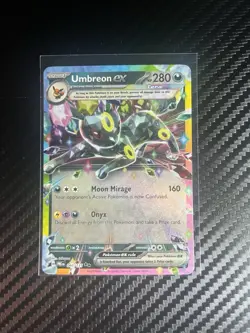 Pokemon TCG Umbreon EX 60/131 Double Rare Holo Card Prismatic Evolutions MC - Image 1