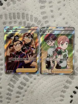 Pokemon TCG Gym Trainer 2 Card Full Art Trainer Lot NM - Image 1
