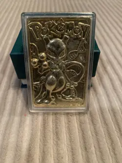 Pokemon Gold Plated Mewtwo Trading Card 1999 - Image 3