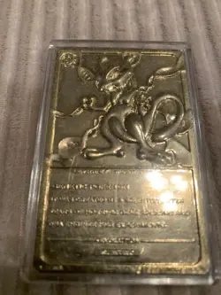 Pokemon Gold Plated Mewtwo Trading Card 1999 - Image 4