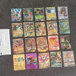 Lot of 20 Custom Pokemon Cards - Full Art, GX, V, EX, VMAX - Fan-Made Collection - Image 1