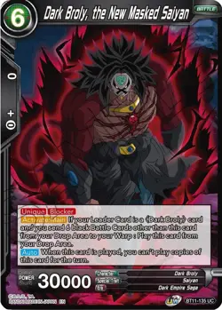 Dark Broly, the New Masked Saiyan - Vermilion Bloodline - DBS Card Game - FOIL - Image 1