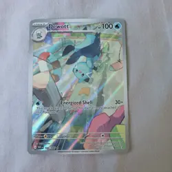 Pokemon TCG Dewott 106/086 SV White Flare Illustration Rare English Card - Image 1