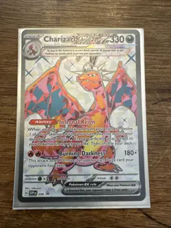 Pokemon Card - Charizard ex 056 Scarlet & Violet Black Star Promo Full Art Holo - Image 1