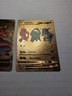 Pokemon Gold Foil Card Lot Tag Team Lot Of 2 Custom Vmax Gx - Image 4