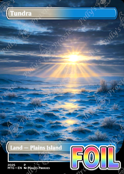 Tundra FOIL Original Dual Land Proxy Card Custom Art Design - Image 1