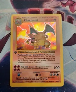 1st Edition Holo Charizard Pokemon Card. - Image 2