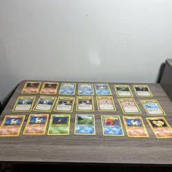 Vintage 1999 Pokemon TCG Base Set & Jungle Fossil Pokemon Cards Lot of 67 Cards - Image 1