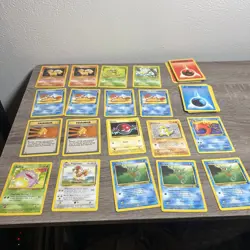 Vintage 1999 Pokemon TCG Base Set & Jungle Fossil Pokemon Cards Lot of 67 Cards - Image 2