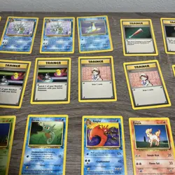 Vintage 1999 Pokemon TCG Base Set & Jungle Fossil Pokemon Cards Lot of 67 Cards - Image 4