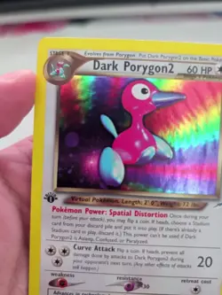 Pokemon TCG Dark Porygon2 Neo Destiny Holo Card 8/105 1st Edition Rare - Image 2