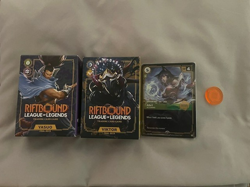 Riftbound Gencon Sealed Promo Viktor, Yasuo, Exclusive Ahri card, and token - Image 1