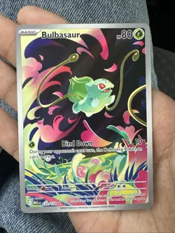 Bulbasaur Full Art Mega Evolutions Pokemon Card 133/132 Near Mint Condition Rare - Image 1