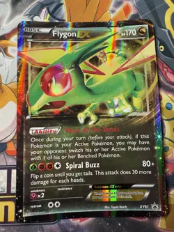 JUMBO Flygon EX XY61 Holo Rare Promo Card OVERSIZED Pokemon TCG - LP - Image 1