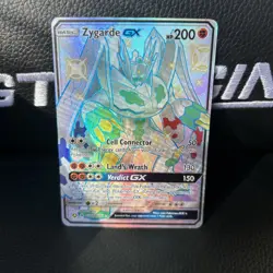 Pokemon TCG Zygarde GX Hidden Fates Holo Full Art Card SV65/SV94 - Image 1
