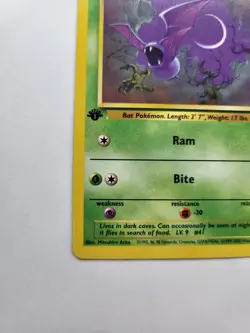 Zubat 70/82 - 1st Edition Team Rocket Vintage Pokemon Card - NM - Image 4