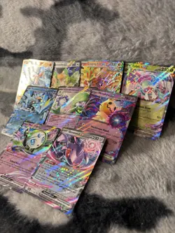 Lot Of 9 Rare holo EX, V, and Vmax Pokemon Cards - a14 - Image 2